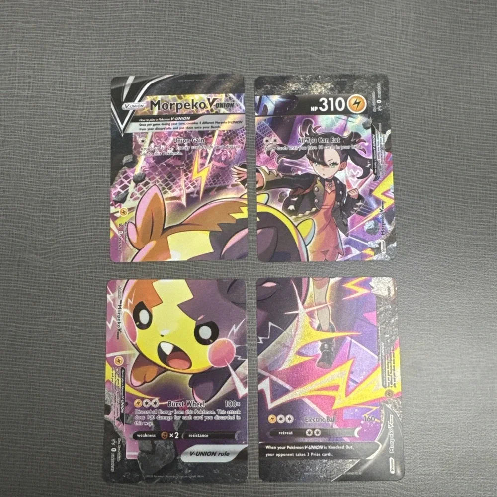 Pokémon Morpeko V-UNION 4 Card Set SVH 2023 Holo English TCG